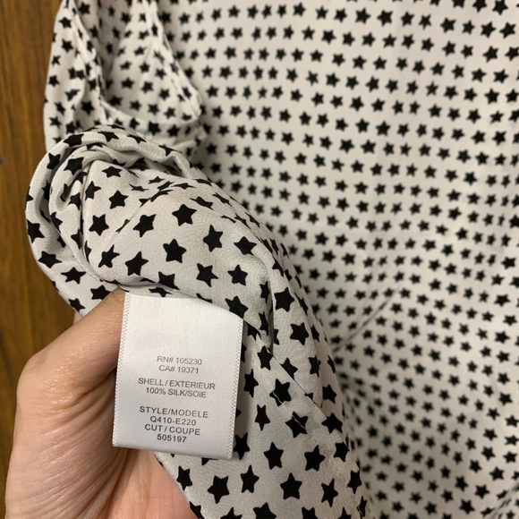 Equipment Silk Star Print Blouse Top Sleeveless - Picture 6 of 7